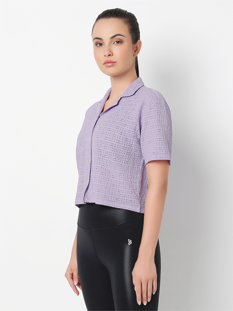 On the Move Lavender Overshirt