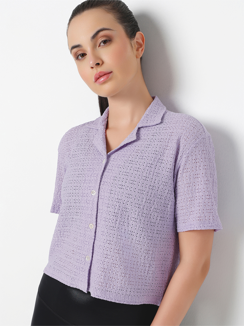 On the Move Lavender Overshirt