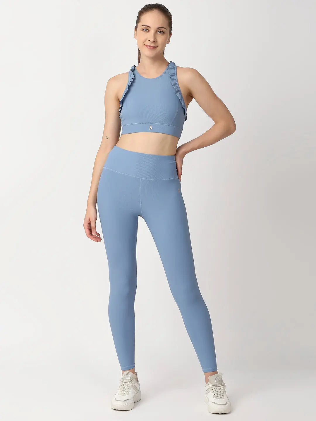 Power Blue Ribbed Set