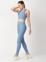 Power Blue Ribbed Set