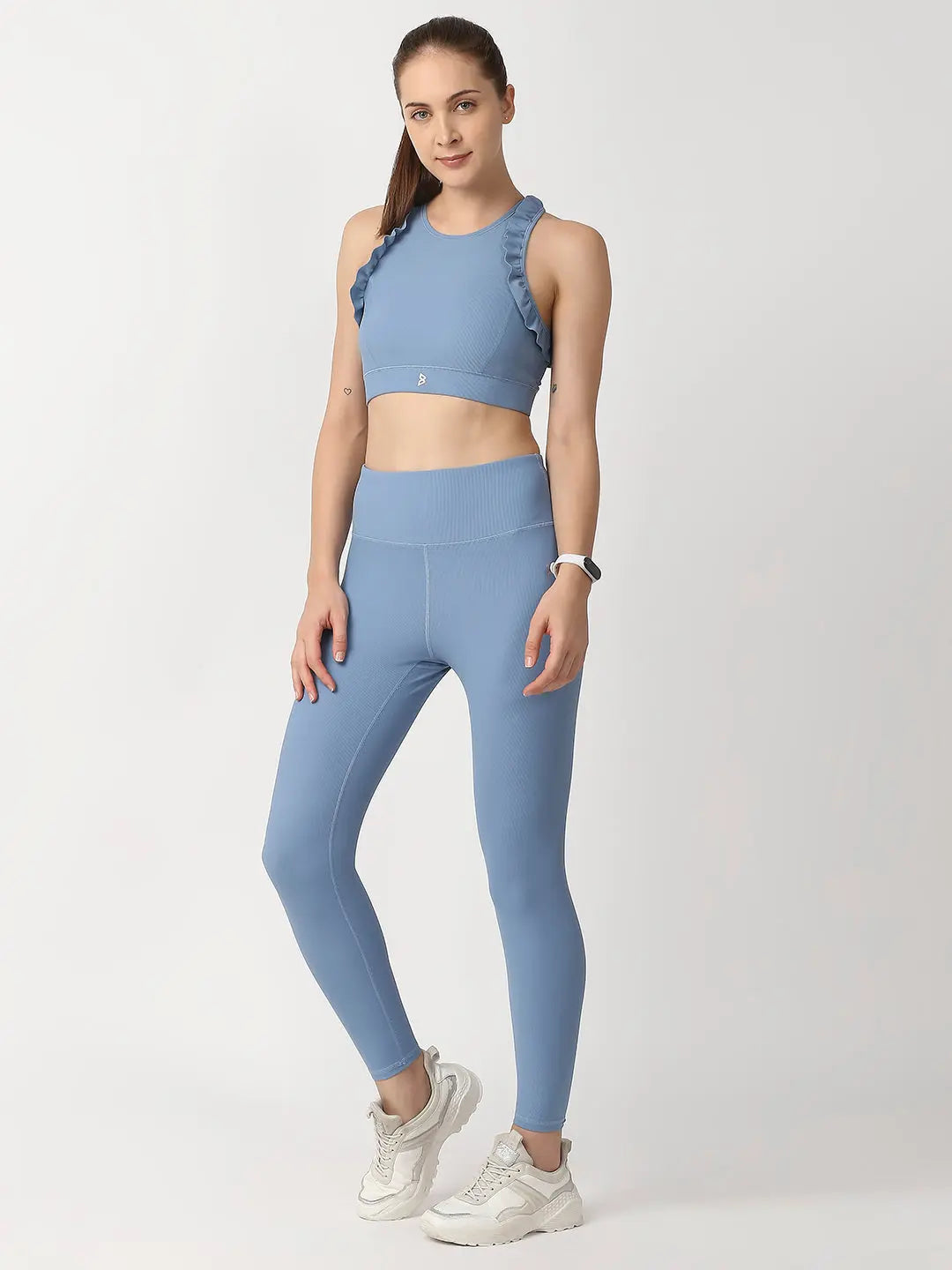 Power Blue Ribbed Set