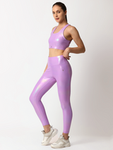 Lavender Holo High Rise Leggings BODD ACTIVE
