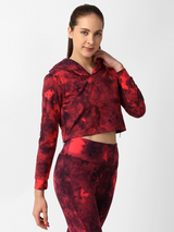 Ruby Wine Tie-dye Hoodie boddactive.com