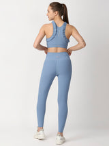 Power Blue Ribbed Sports Bra boddactive.com