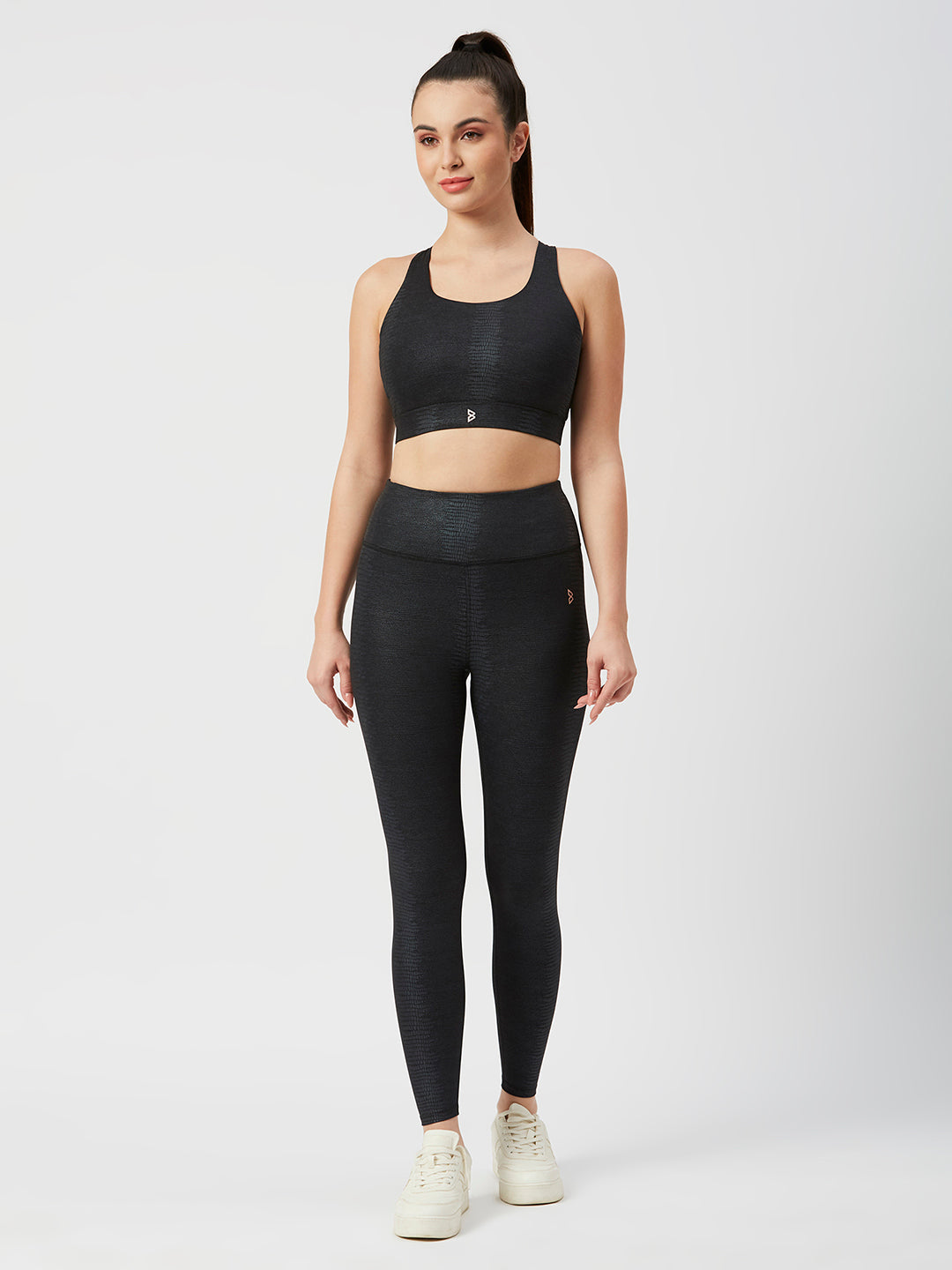 Meet Me In Manhattan Black Metallic Leggings