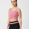 Level Up Pink Longline Sports Bra