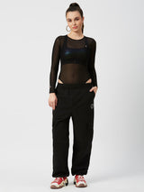 Give Me What I Want Black Mesh Bodysuit