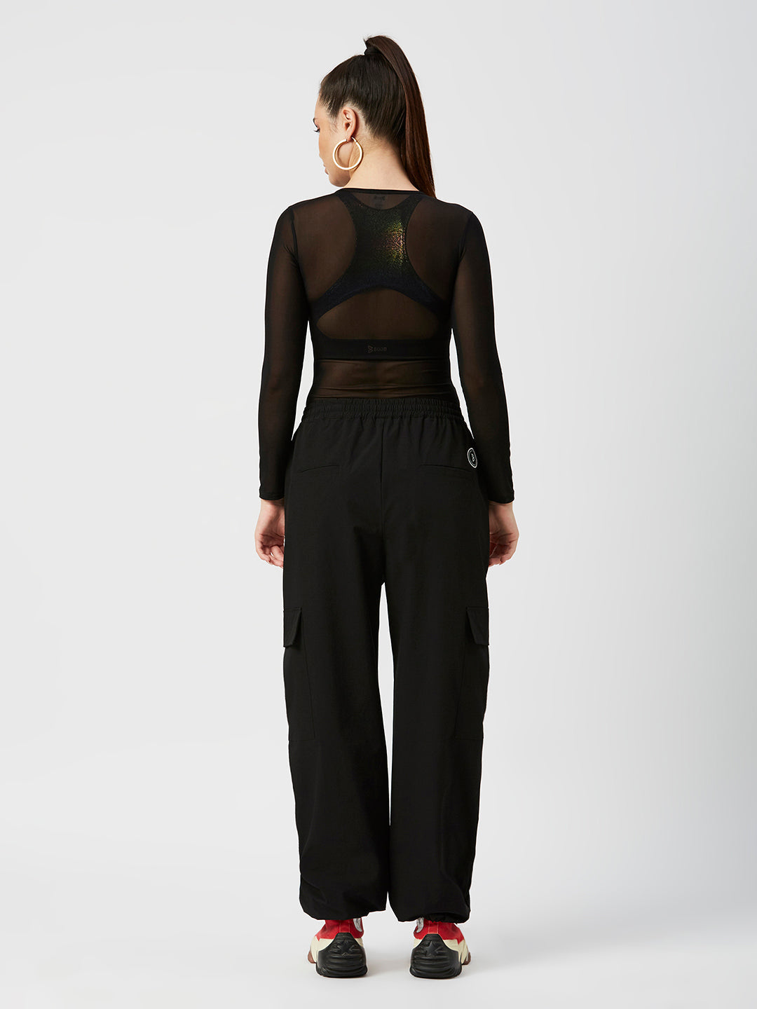 Give Me What I Want Black Mesh Bodysuit