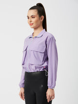 Being Pretty Lavender Cropped Jacket