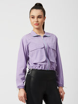 Being Pretty Lavender Cropped Jacket
