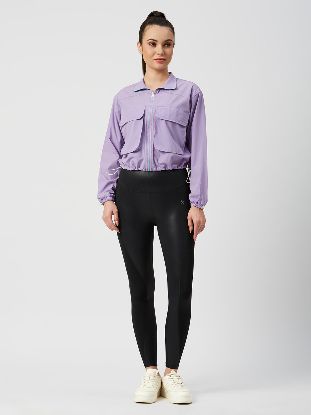 Being Pretty Lavender Cropped Jacket