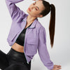 Being Pretty Lavender Cropped Jacket