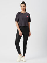 Ash Grey Boxy Mesh Tee