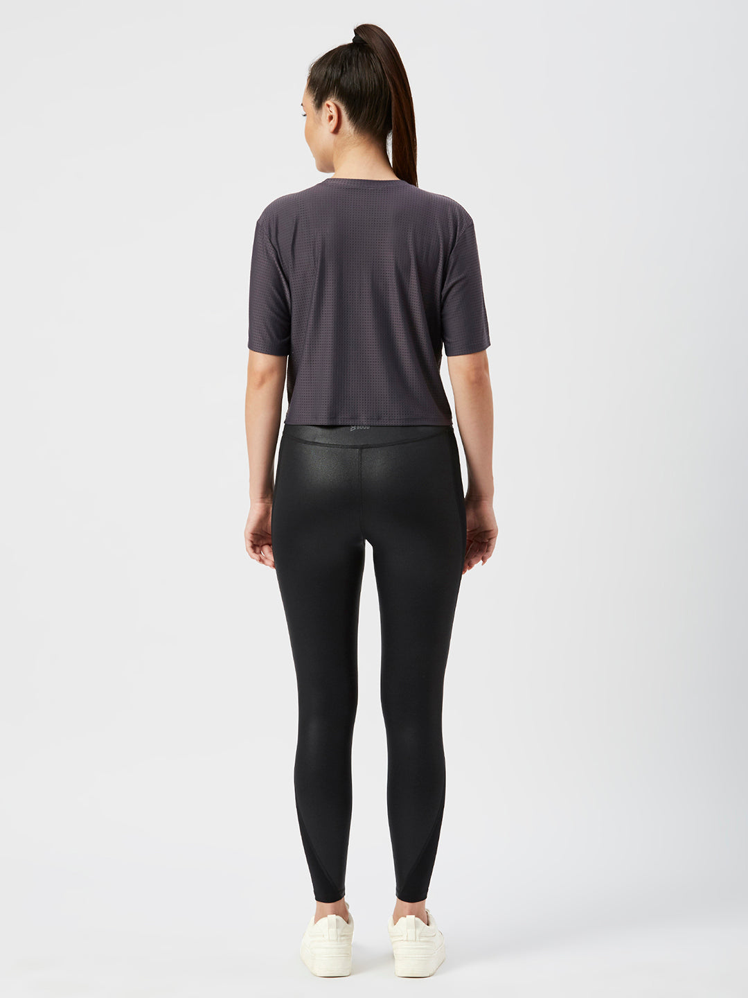 Ash Grey Boxy Mesh Tee