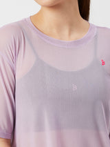 Just Wanna Have Fun Lavender Mesh Tee