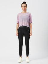 Just Wanna Have Fun Lavender Mesh Tee