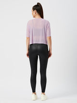 Just Wanna Have Fun Lavender Mesh Tee