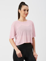 A Summer To Remember Pink Mesh Tee