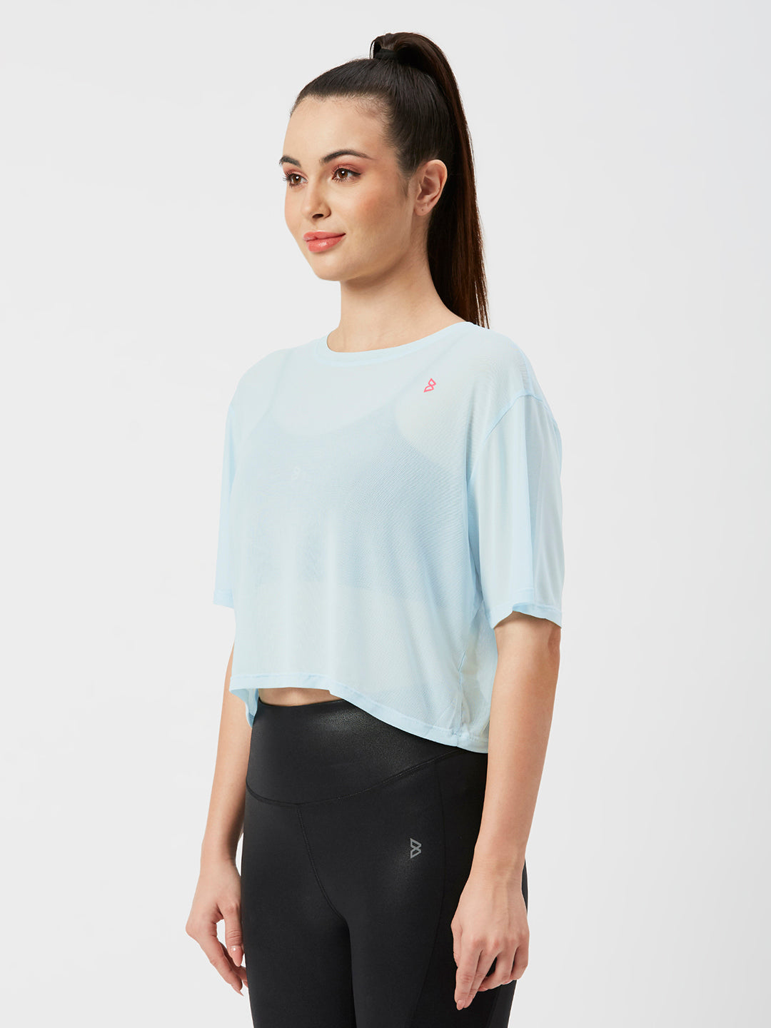 Beachy Blue Mesh Tee