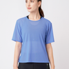 Vista Blue Open Back Mesh Tee