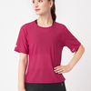 Viva Magenta Open Back Mesh Tee