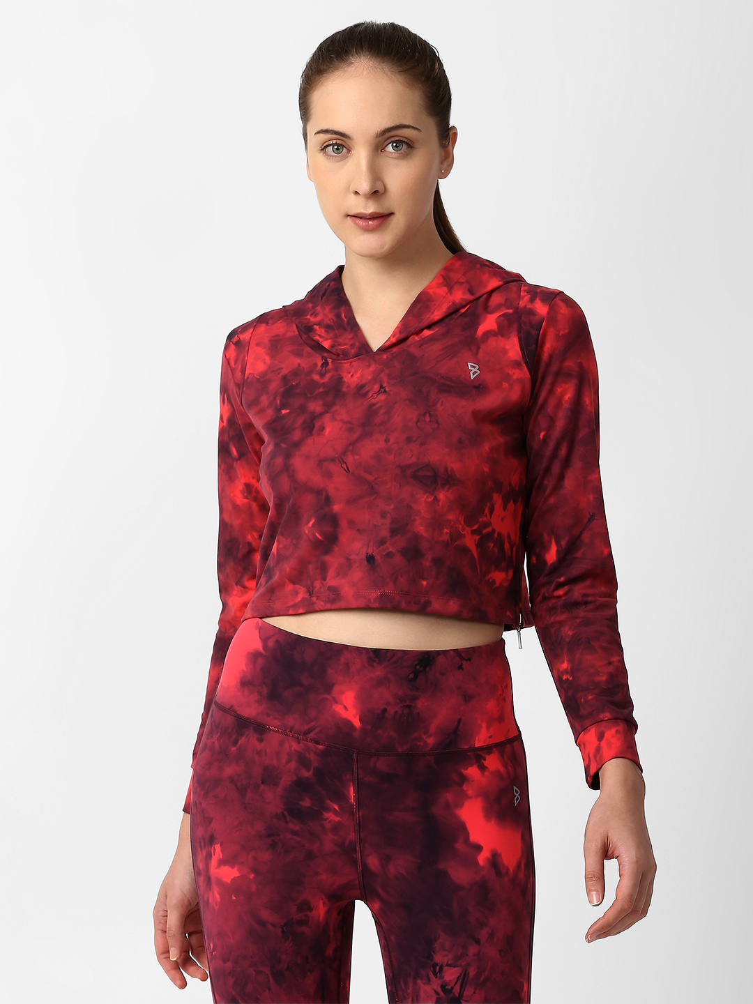 Ruby Wine Tie-dye Hoodie BODD ACTIVE