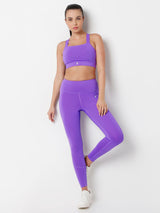 VioletFlow Cross Back Sports Bra