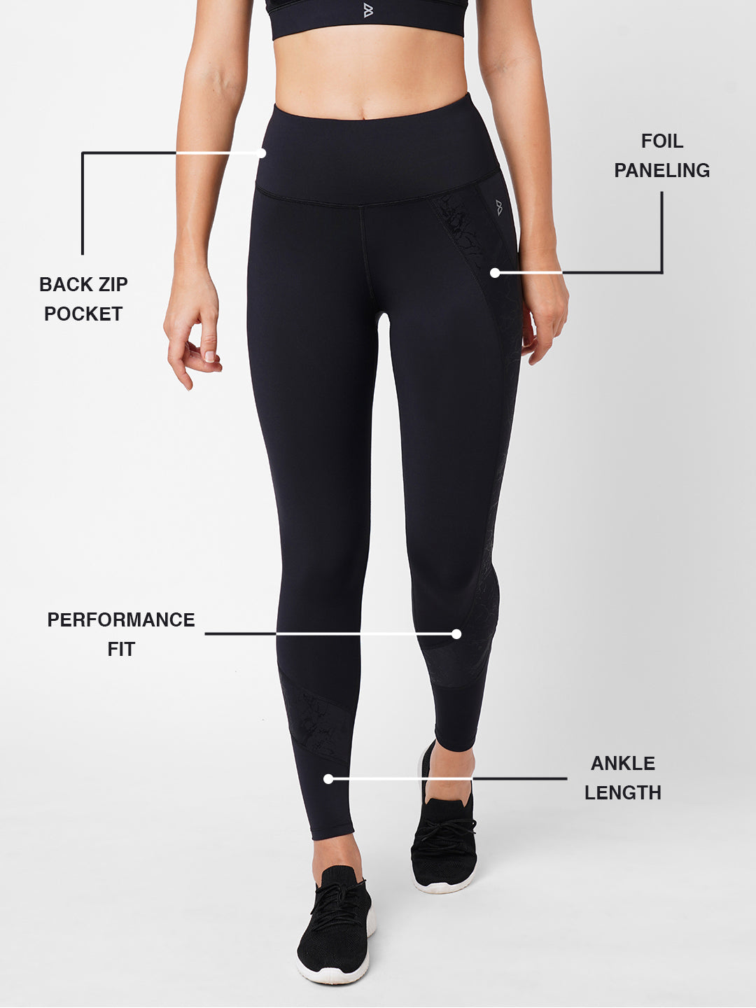 Black Marble High Waist Leggings BODD ACTIVE