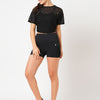 Jet Black Booty Shorts BODD ACTIVE