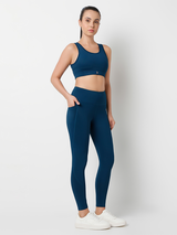 Momentum Shift Teal Sports Bra