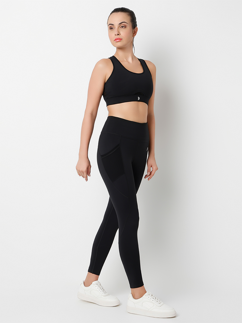 Pinnacle Performance Black Sports Bra