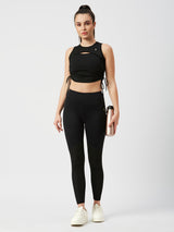Black Mesh Leggings