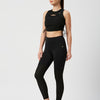 Black Mesh Rouched Set