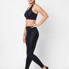 Black Marble High Waist Leggings BODD ACTIVE