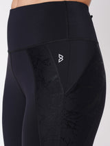 Black Marble High Waist Leggings boddactive.com