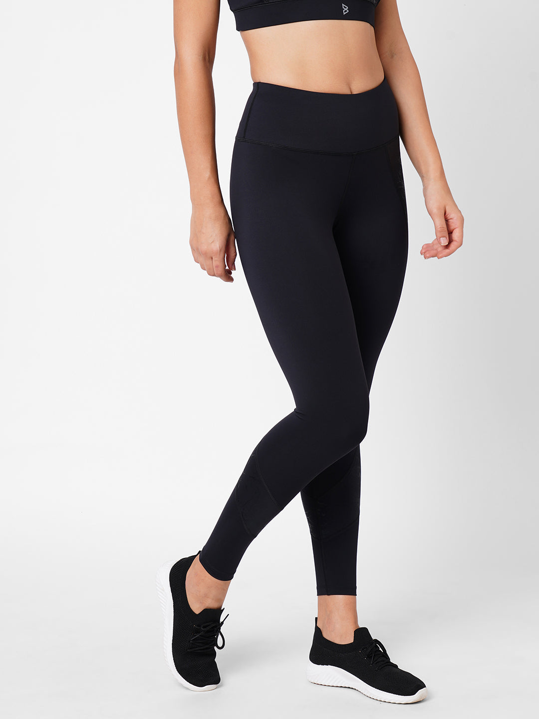 Black Marble High Waist Leggings boddactive.com
