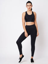 Black Marble High Waist Leggings boddactive.com