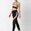 Gold Croc Skin Metallic High Waist Leggings BODD ACTIVE
