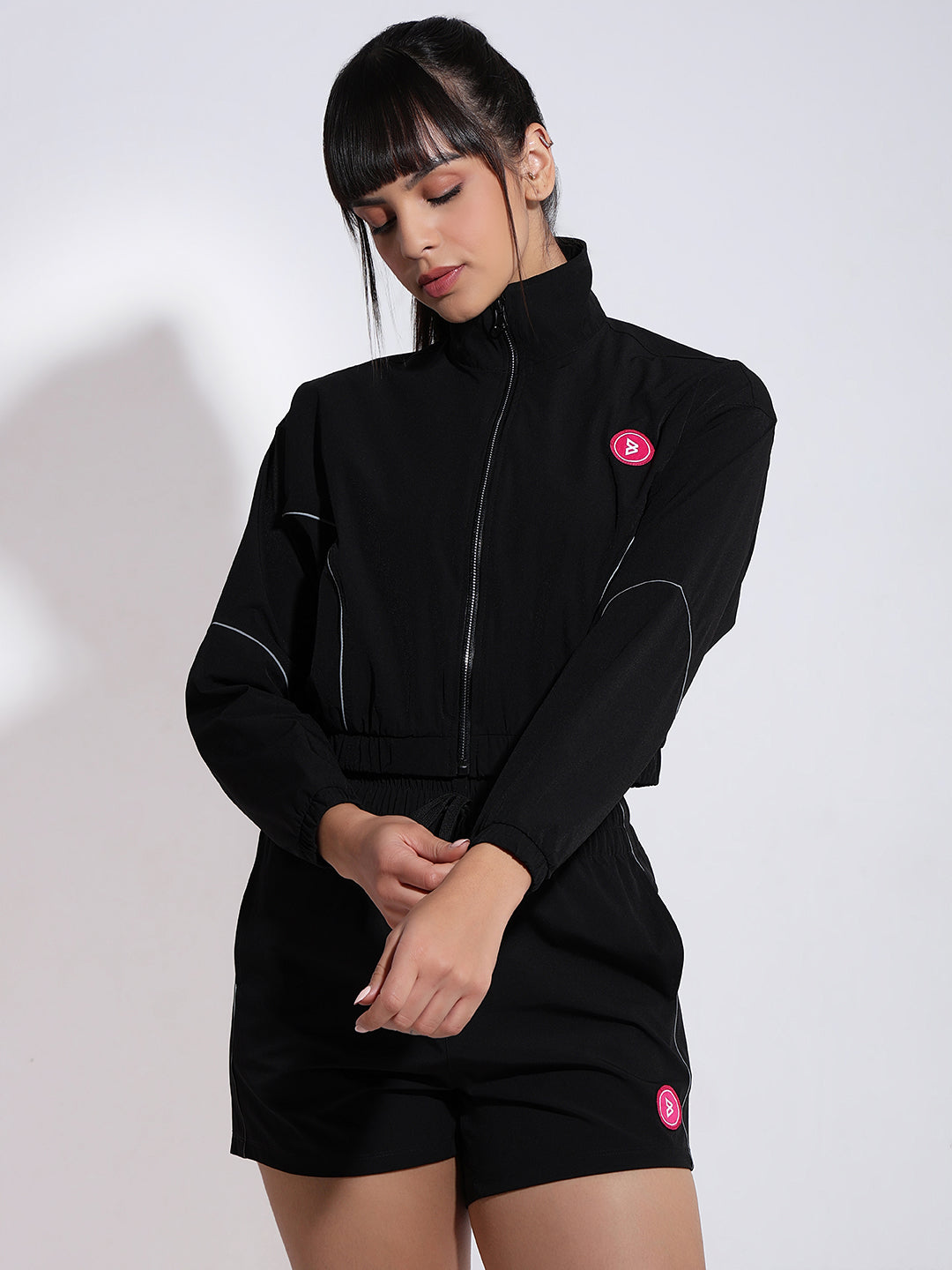 Velocity Black Cropped Jacket