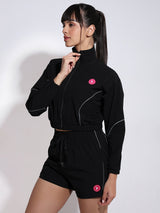 Velocity Black Cropped Jacket