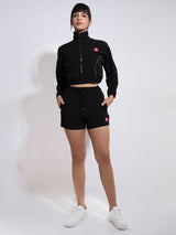 Velocity Black Cropped Jacket