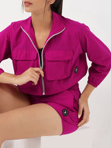 PowerPop Pink Cropped Jacket