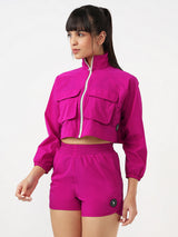 PowerPop Pink Cropped Jacket