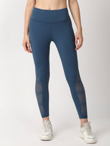Crystal Teal Cut Out Leggings boddactive.com