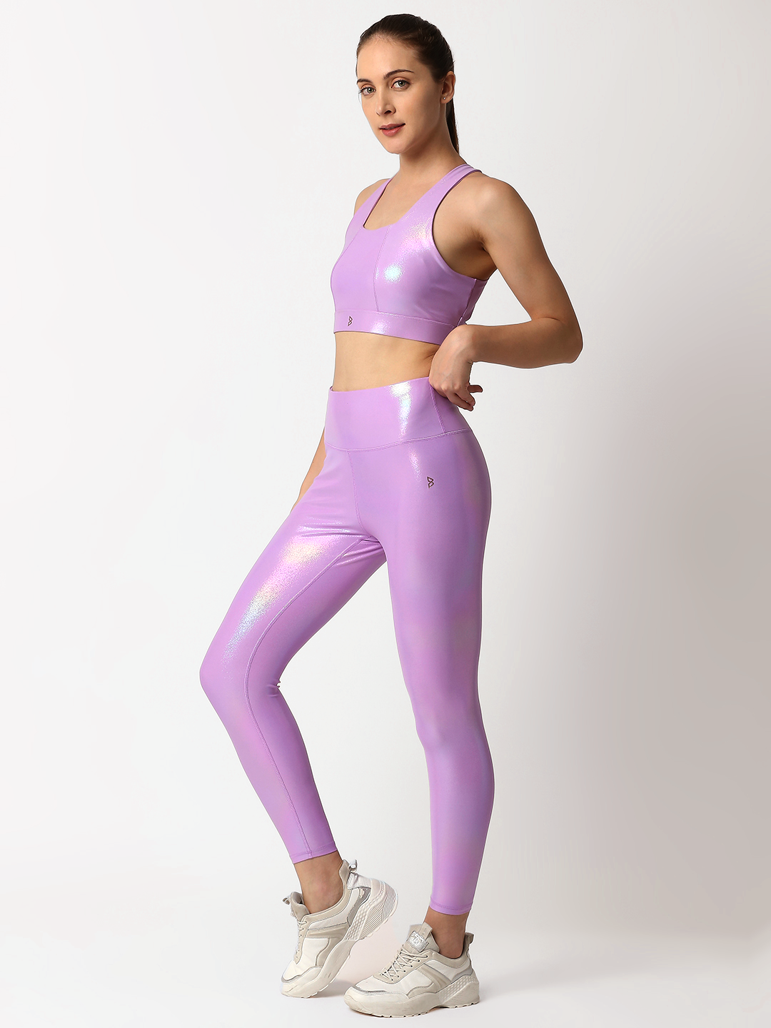 Lavender Holo High Rise Leggings BODD ACTIVE