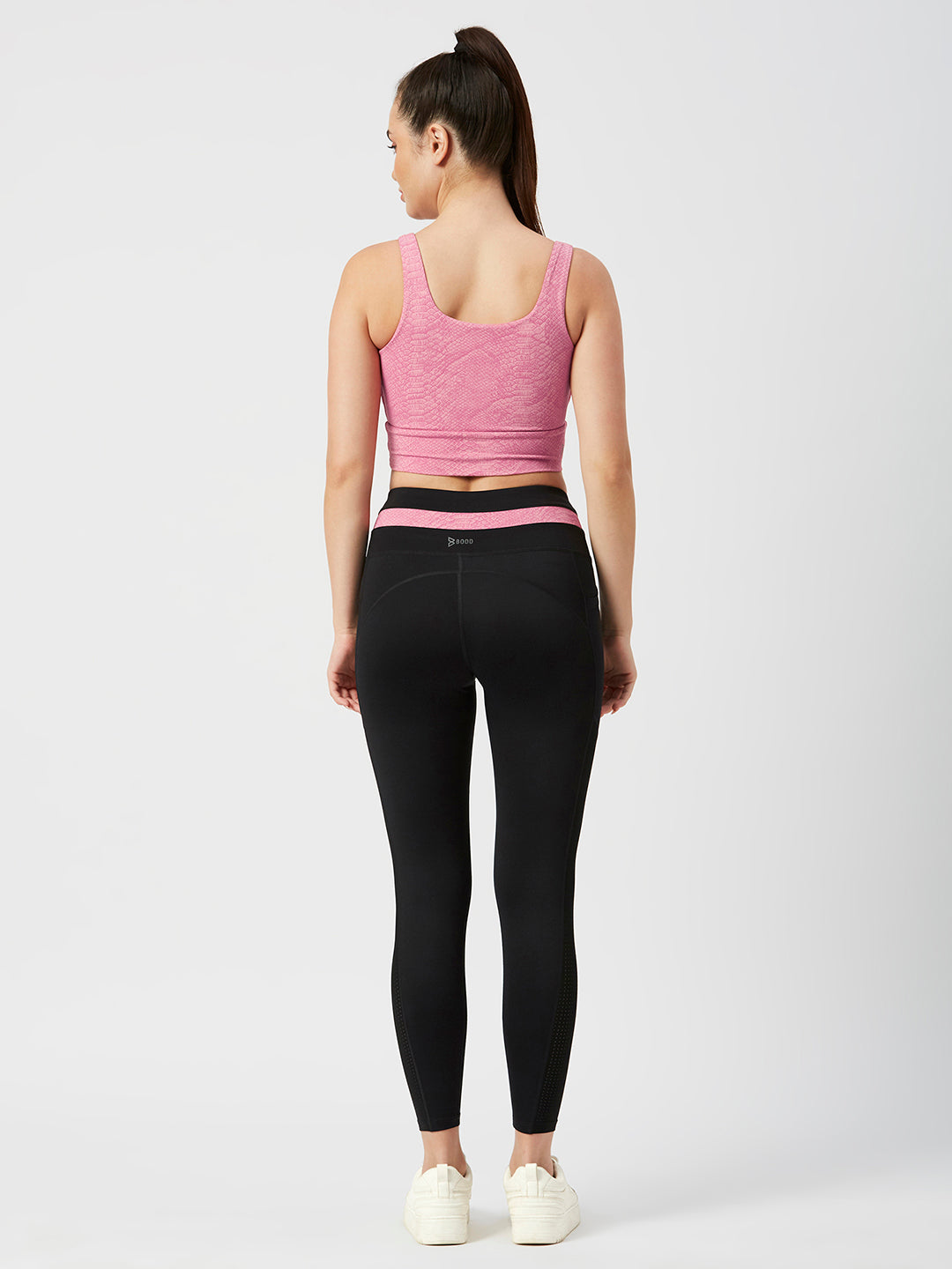 Level Up Pink Longline Sports Bra