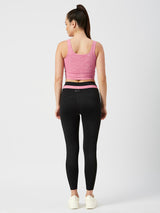 Level Up Pink Longline Sports Bra